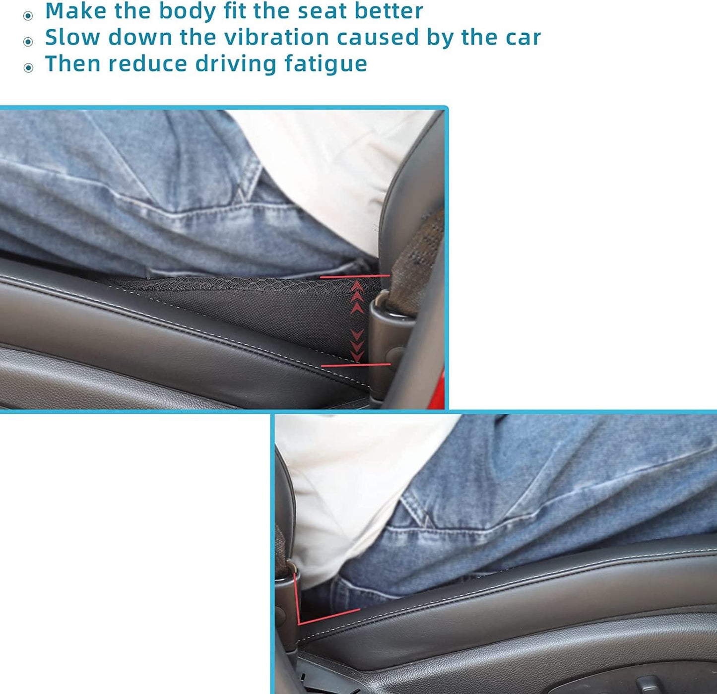 Comfortable Car Booster Seat Cushion For Adults And Travelers