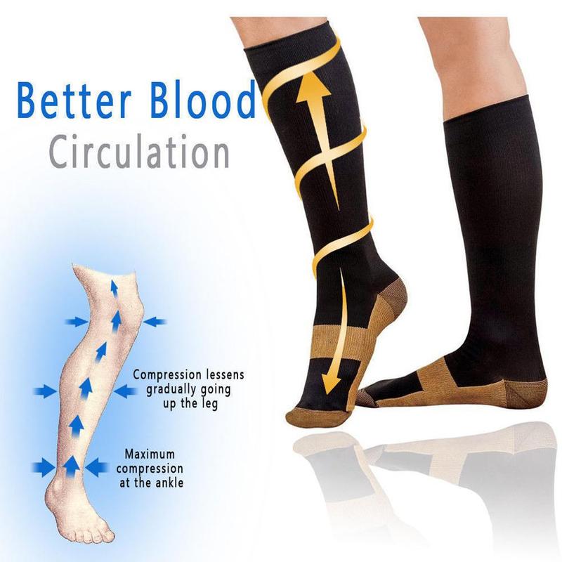 Pro Copper Compression Socks for Enhanced Support and Comfort