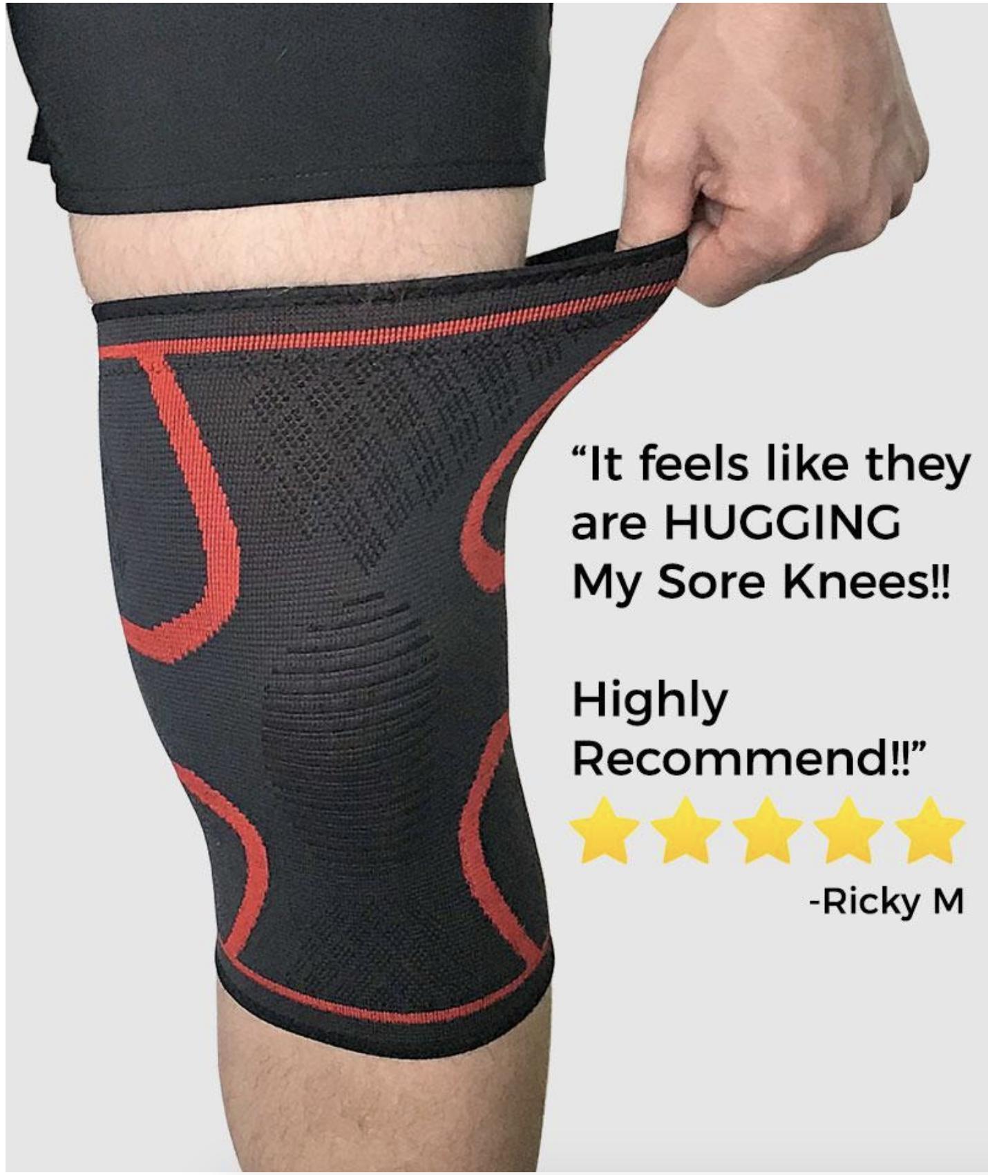 Knee Compression Sleeve With Non-Slip Support For Comfort