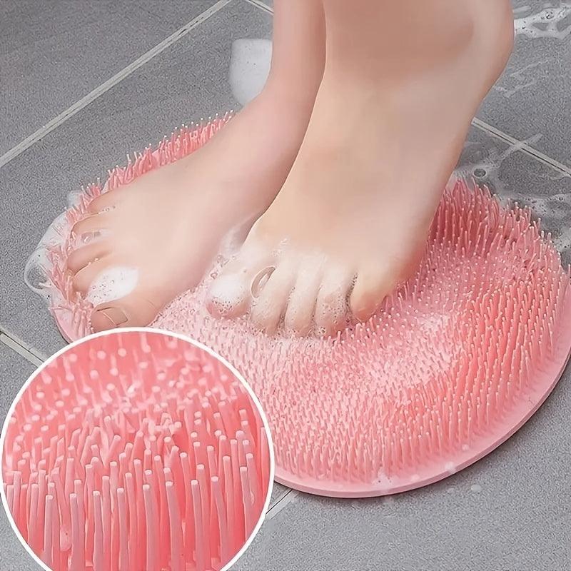 Silicone Bath Massage Pad: Exfoliating Foot and Back Scrubber