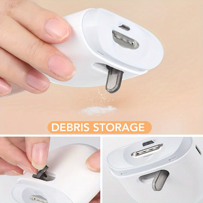 Automatic Electric Nail Clippers With Light - USB Rechargeable Safety Tool