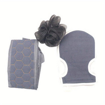 Exfoliating Body Scrubber Set - Deep Cleanse and Revitalize Skin 3pcs