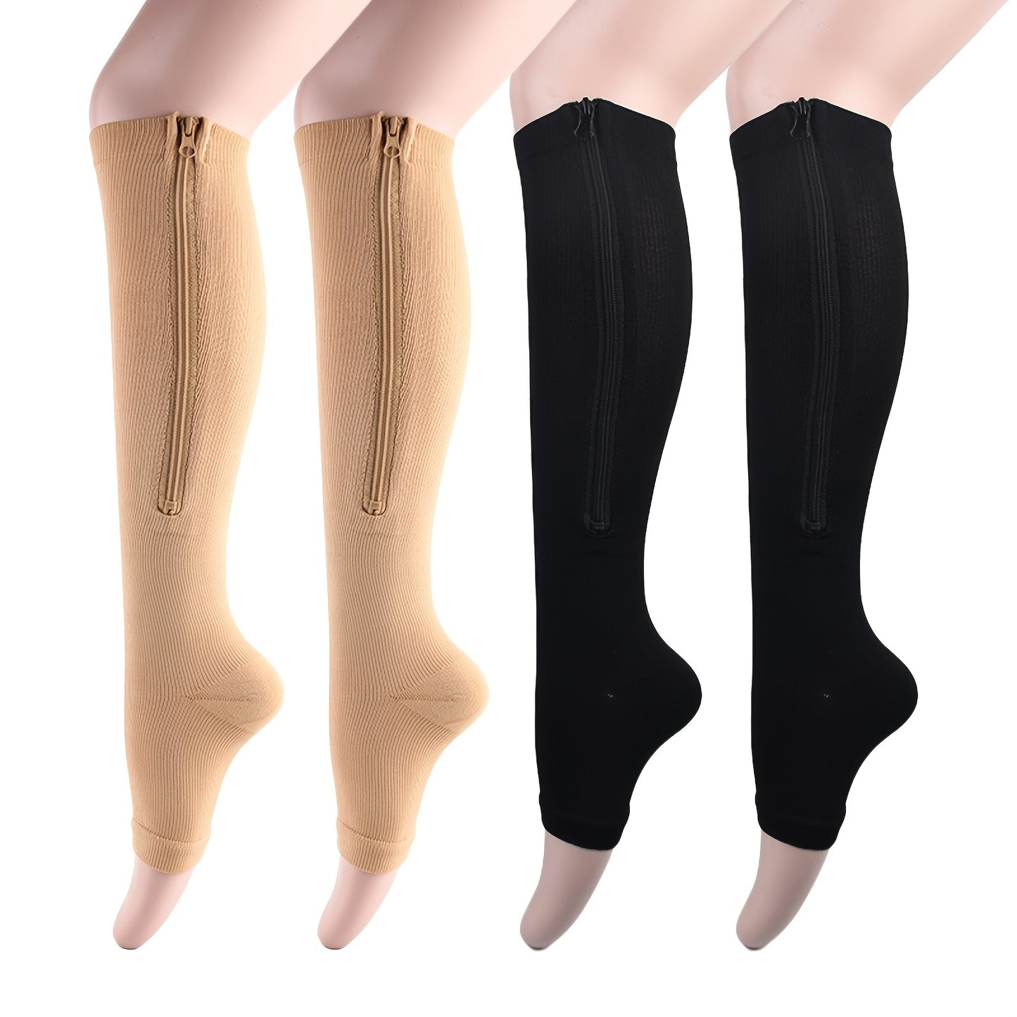 Comfortable Compression Socks With Zipper For Better Circulation