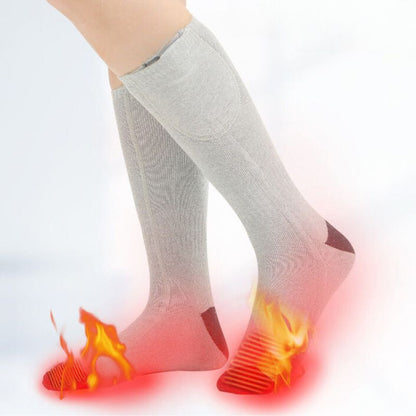 Rechargeable Heating Socks With Cushioned Comfort For Warmth