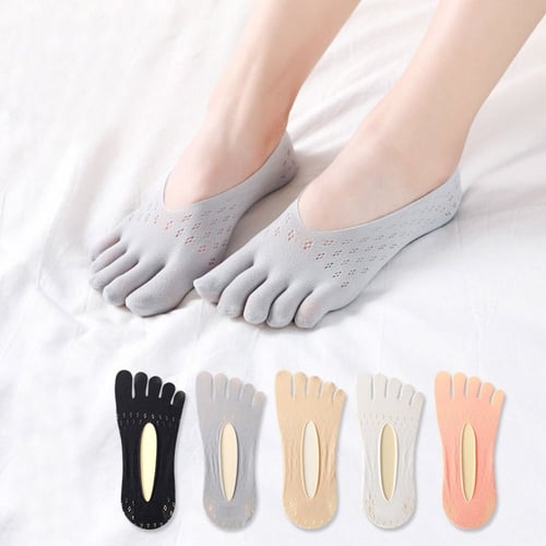 Ultra-Thin Five-Toe Socks for Breathable Comfort - 5 Pairs