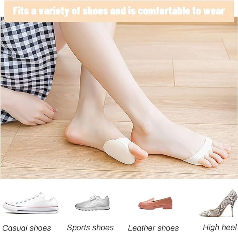 Comfortable Cotton Forefoot Pads for Women's Foot Relief