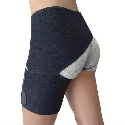 Adjustable Groin and Hip Support Brace for Injury Recovery