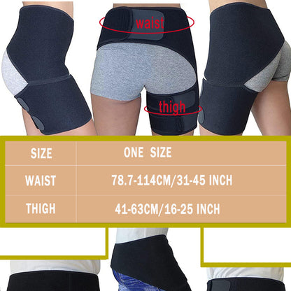 Adjustable Groin and Hip Support Brace for Injury Recovery