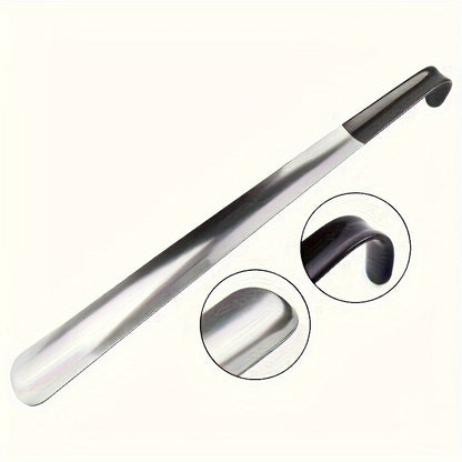 Extra-Long Stainless Steel Shoehorn with Comfort Grip Handle