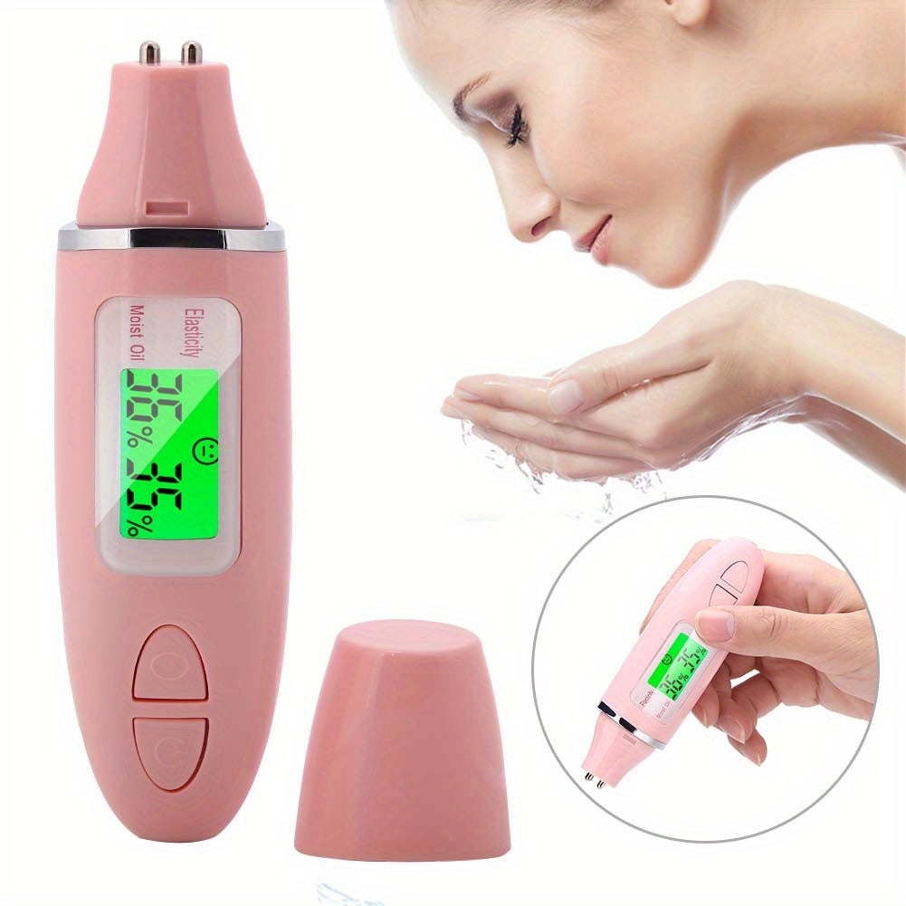 Portable Skin Analyzer: Digital Oil and Moisture Tester for Face and Body