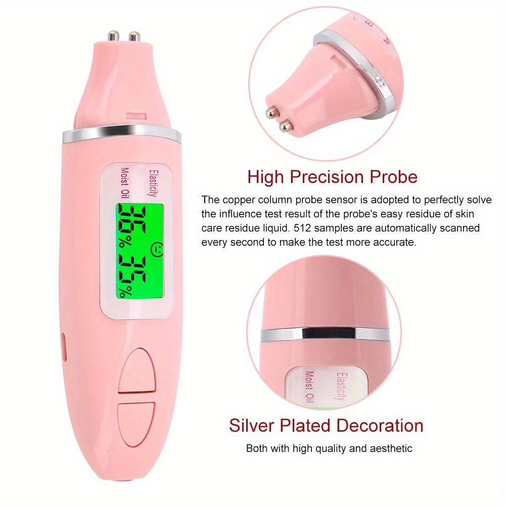 Portable Skin Analyzer: Digital Oil and Moisture Tester for Face and Body