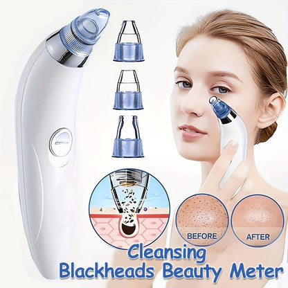 Portable Blackhead Remover with 4 Probes for Gentle Cleansing