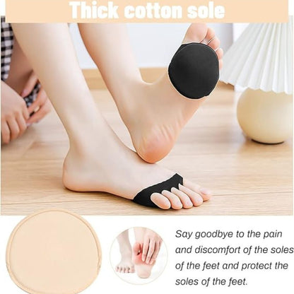 Comfortable Cotton Forefoot Pads for Women's Foot Relief