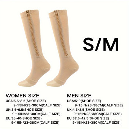 Comfortable Compression Socks With Zipper For Better Circulation