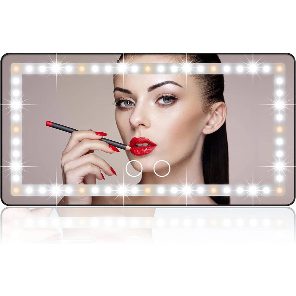 Bright Car Visor Vanity Mirror for Effortless Makeup Application