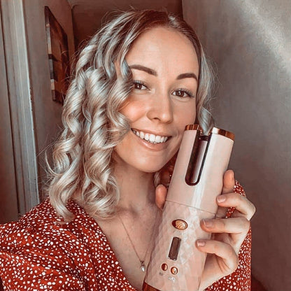 Cordless Hair Curler for Effortless Curls Anytime, Anywhere