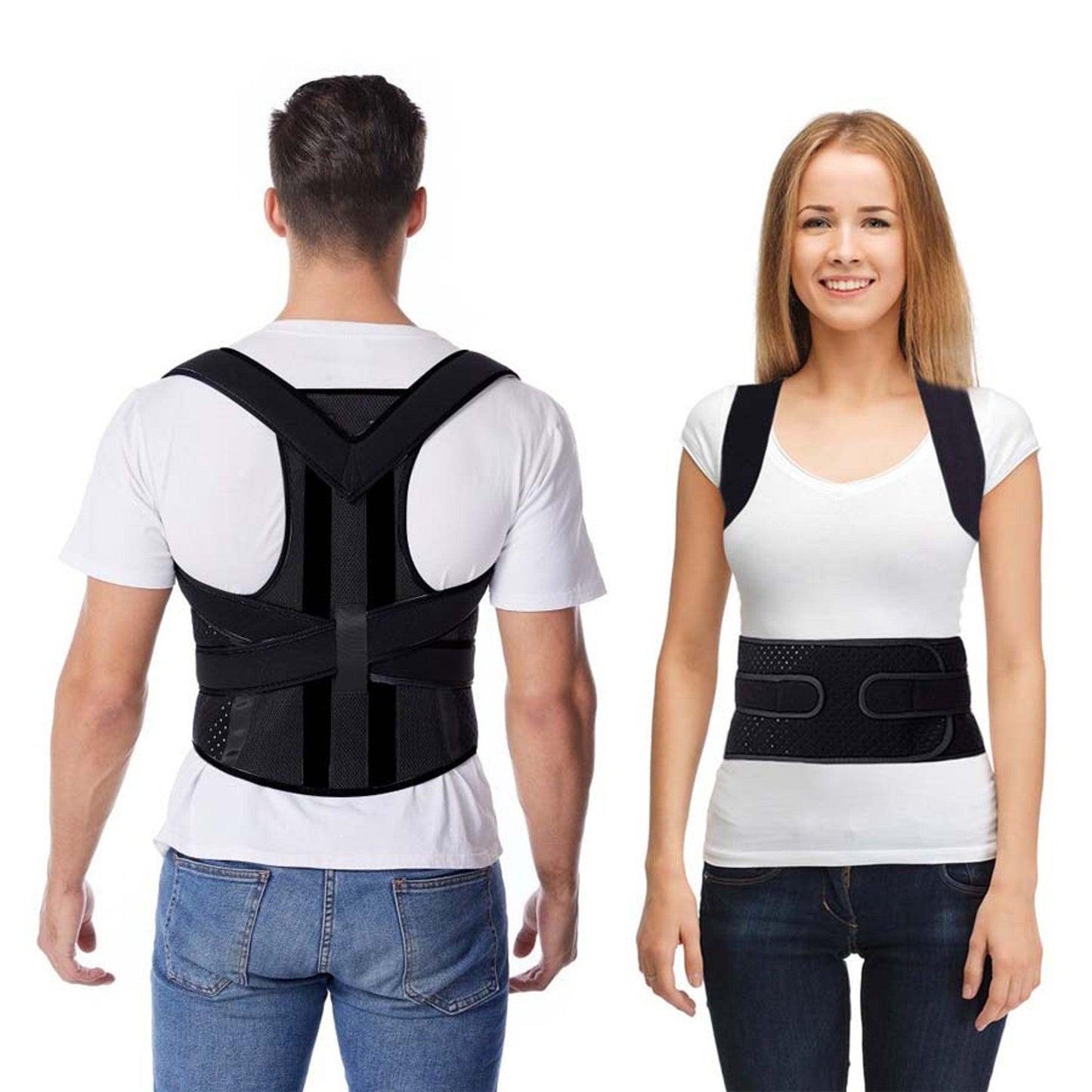 Posture Corrector For All Ages - Comfortable Back Brace Support