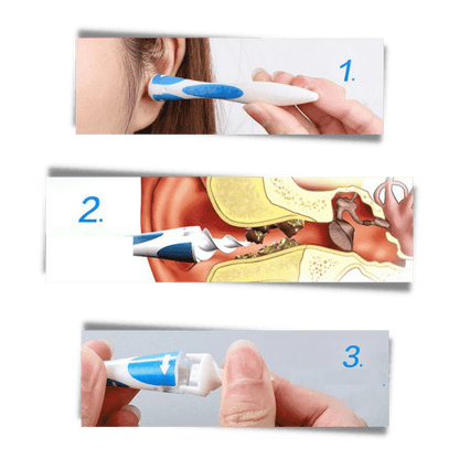 Silicone Spiral Ear Cleaner Tool for Gentle Earwax Removal