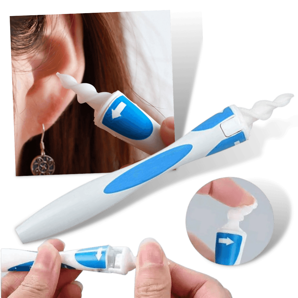 Silicone Spiral Ear Cleaner Tool for Gentle Earwax Removal