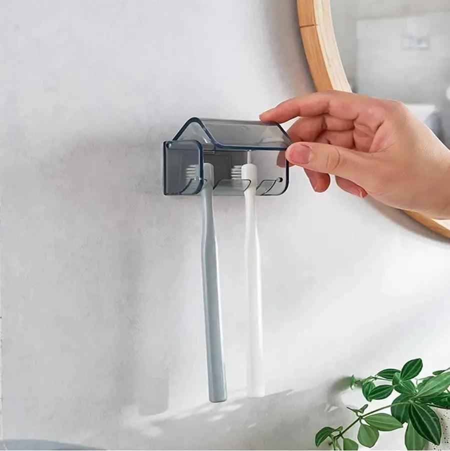 Toothbrush Holder Wall Mounted Self Adhesive Holder - LunaNest