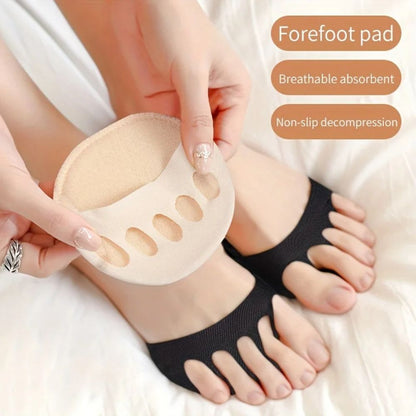 Comfortable Cotton Forefoot Pads for Women's Foot Relief