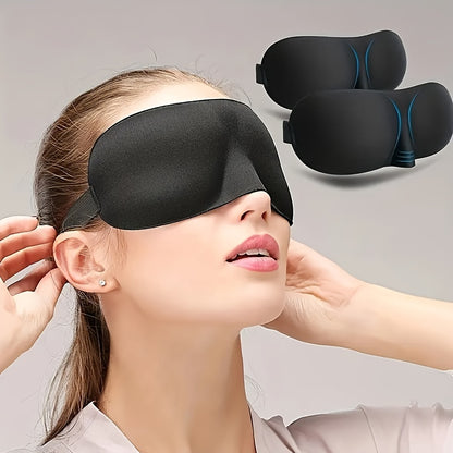 3D Blackout Sleep Mask - Ideal for Travel and Shift Work