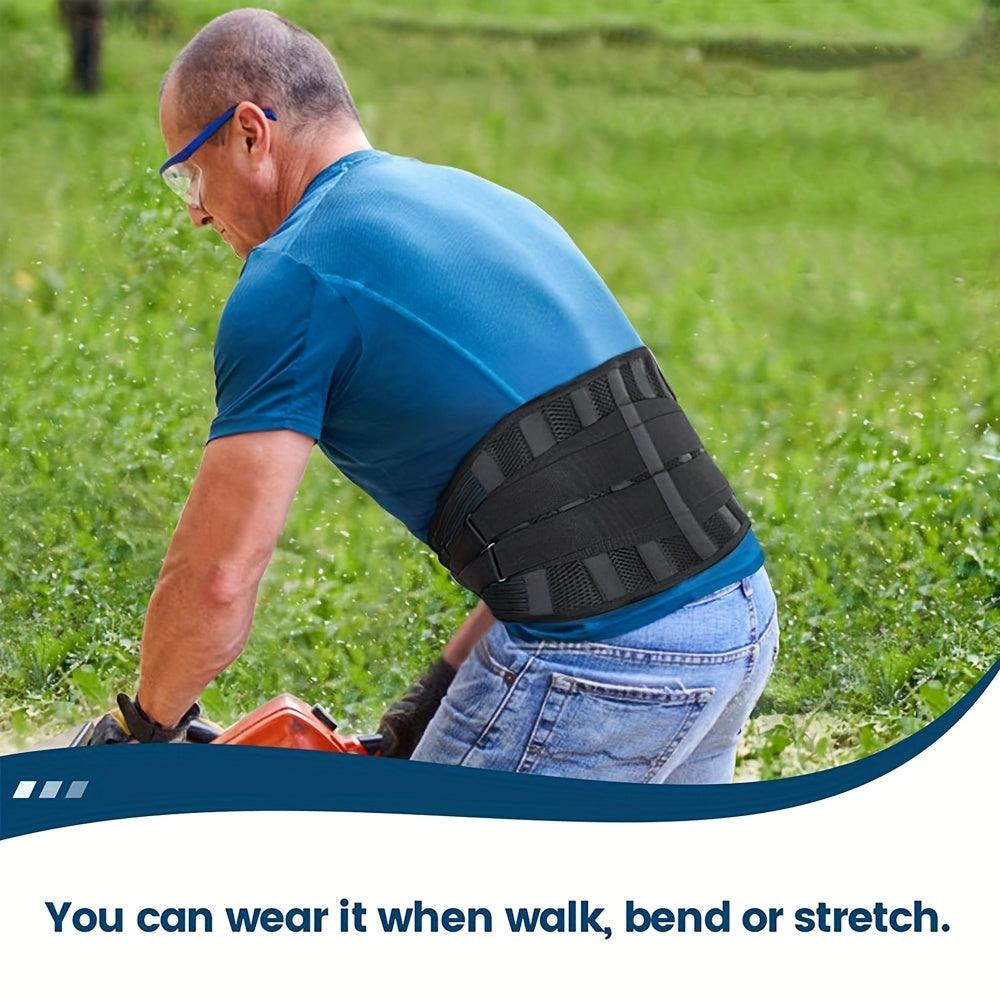 Adjustable Lumbar Support Belt With Ergonomic Design And Breathable Fabric