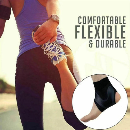 Plantar Ankle X Wrap Support Compression Sleeve for Relief