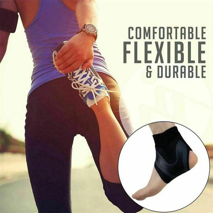 Ankle Compression Sleeve With Plantar Support And Wrap Design