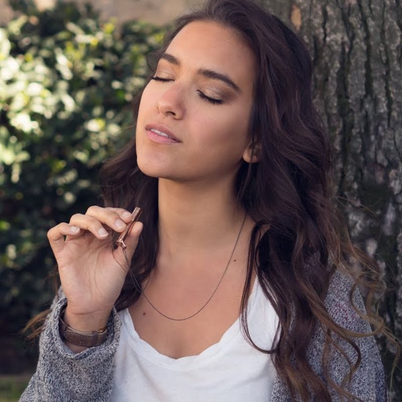 Tranquil breathe necklace for anxiety relief and mindfulness