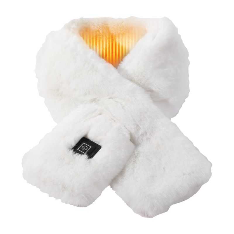 Plushy Warm Heating Scarf for Cozy Winter Comfort