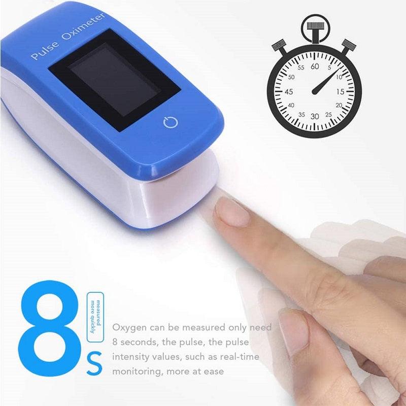 Finger Pulse Oximeter with Blood Pressure Monitoring for Accurate Health Tracking - LunaNest