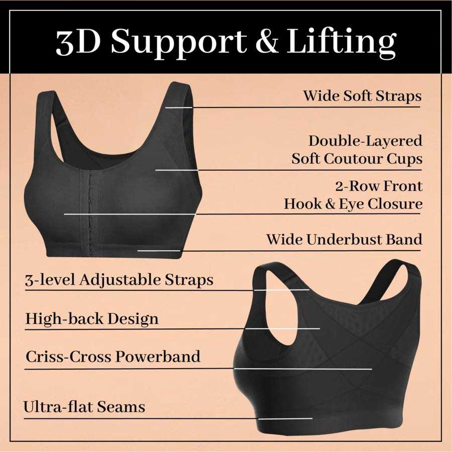 Posture Perfect Wireless Lift Bra for Ultimate Comfort