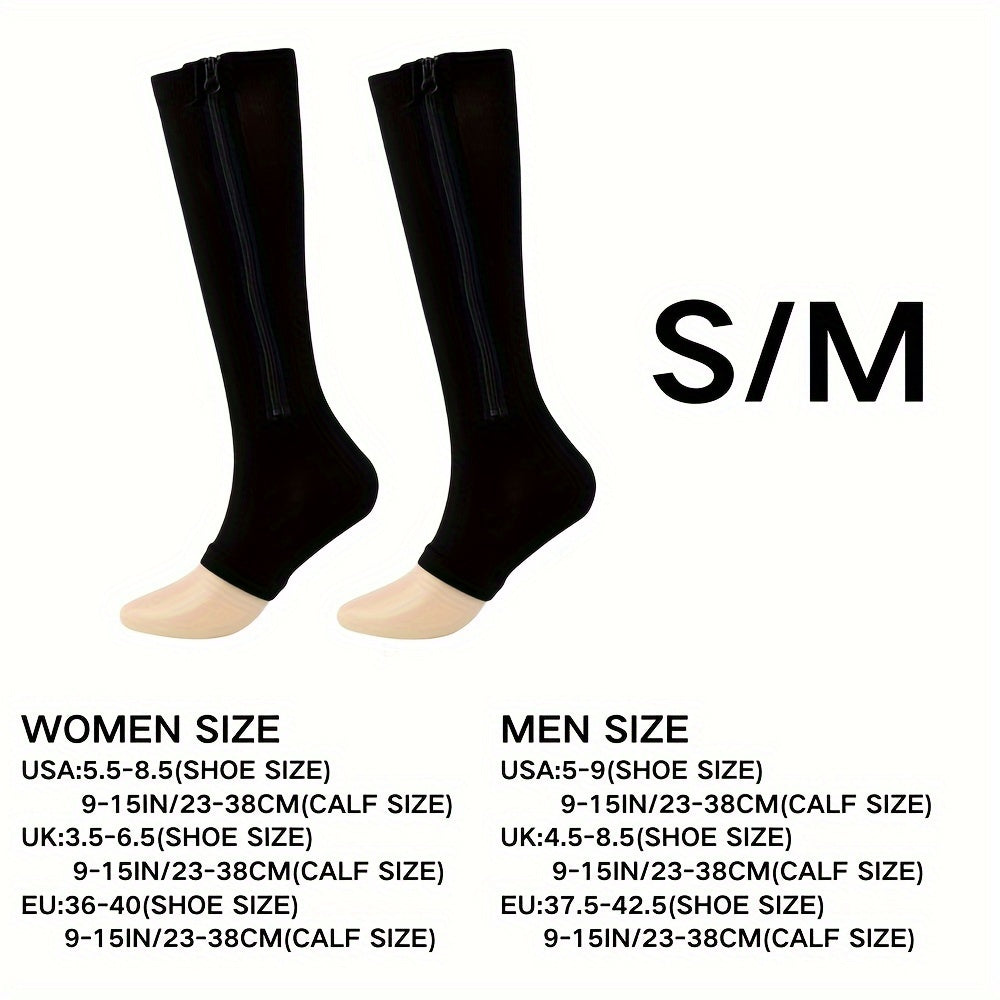 Comfortable Compression Socks With Zipper For Better Circulation