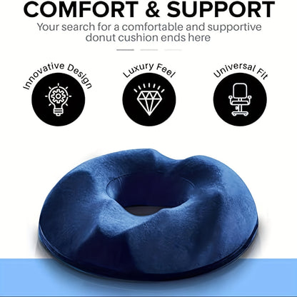 Ergonomic Memory Foam Donut Cushion for Tailbone Support