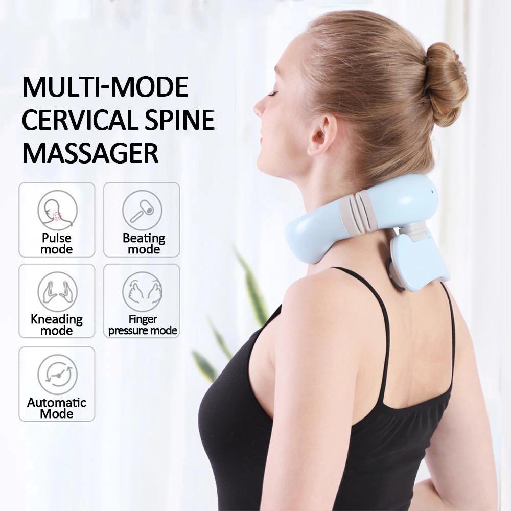 Smart Neck Massager With Remote - 4D Relief for Pain