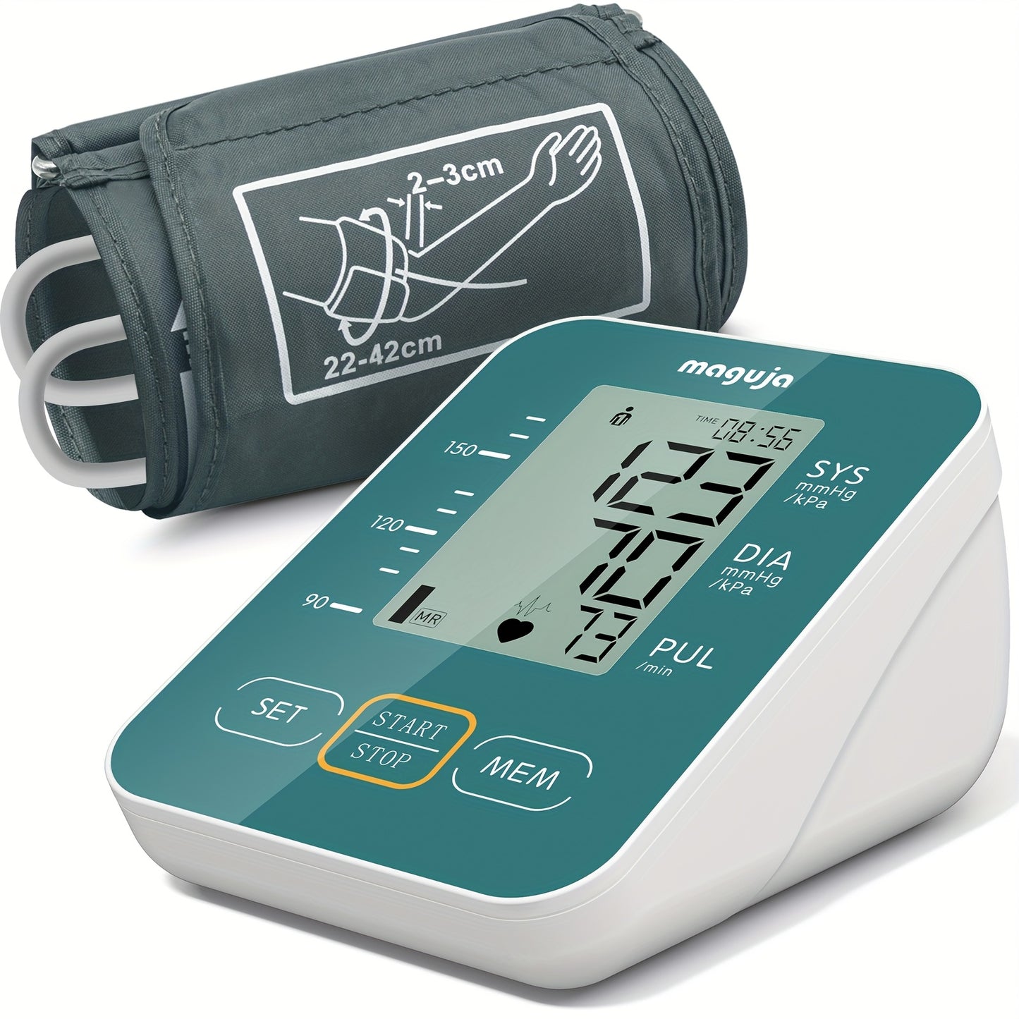 Automatic Upper Arm Blood Pressure Monitor with Upgraded Cuff