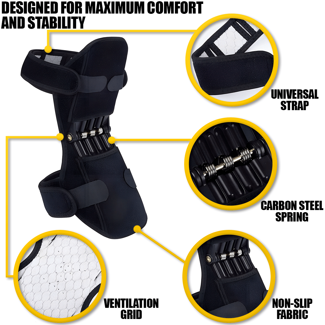 Bionic Knee Support With Hinged Joint Relief And Stability