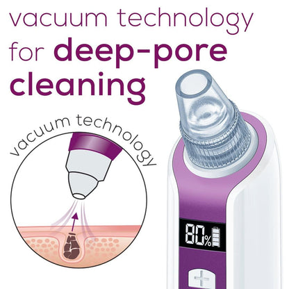 Pore Vacuum Blackhead Remover With Multiple Suction Levels