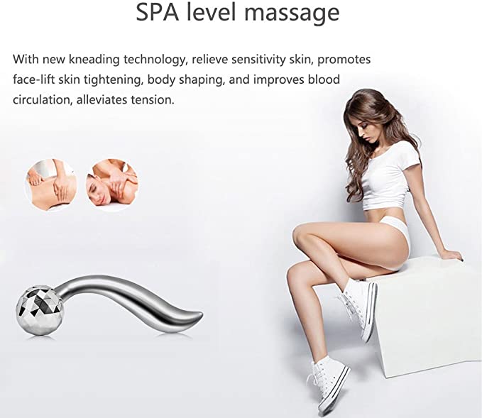 V-Shape 3D Massage Roller for Facial Relaxation and Contouring