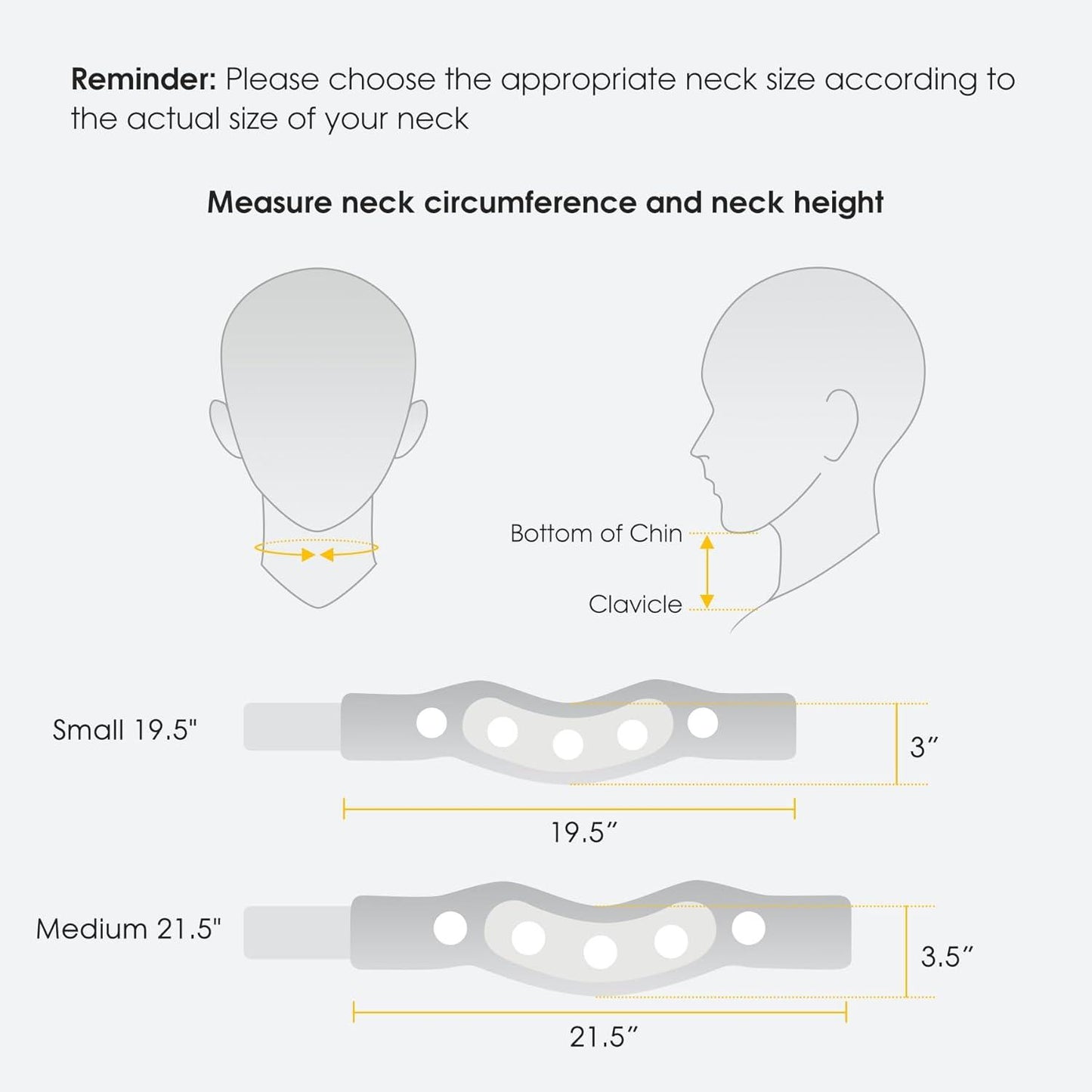 Comfort Neck Brace for Pain Relief and Support, Adjustable Design