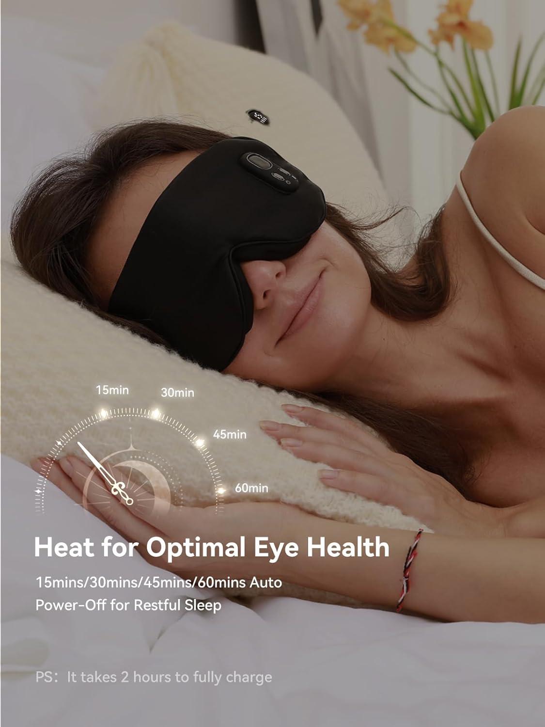 Heated Silk Eye Mask For Dry Eyes And Relaxation