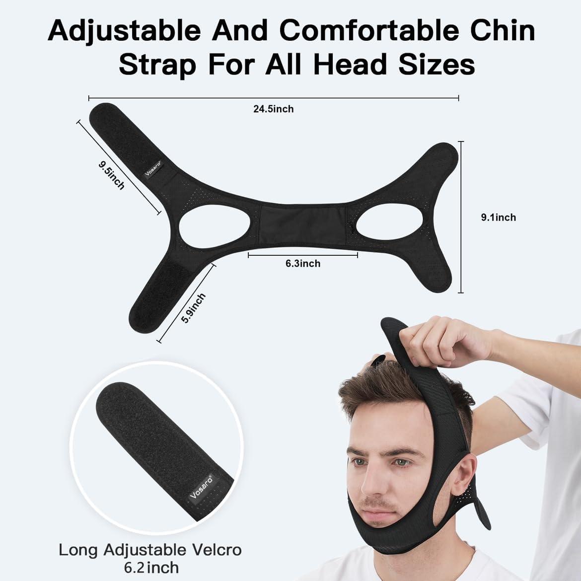 Comfortable Anti-Snoring Chin Strap for Better Sleep Quality