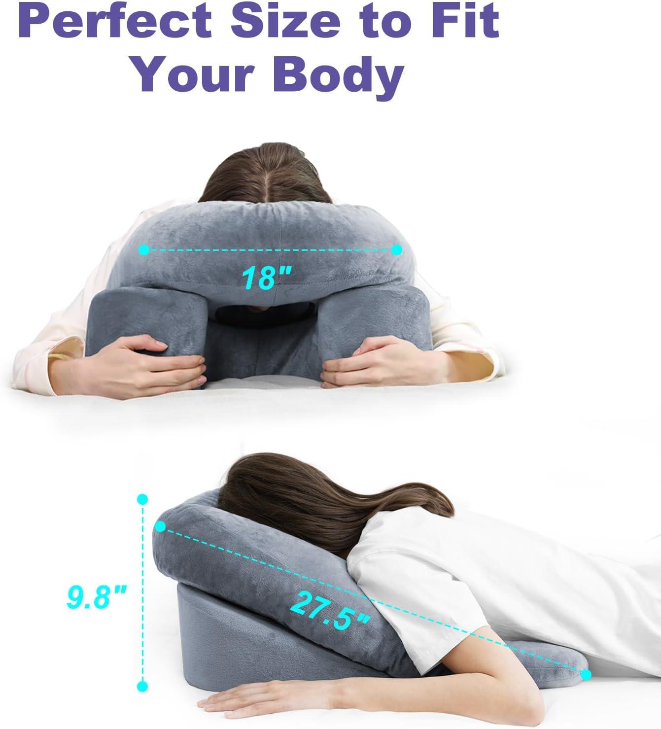 Face Down Pillow For Comfortable Stomach Sleeping After Surgery