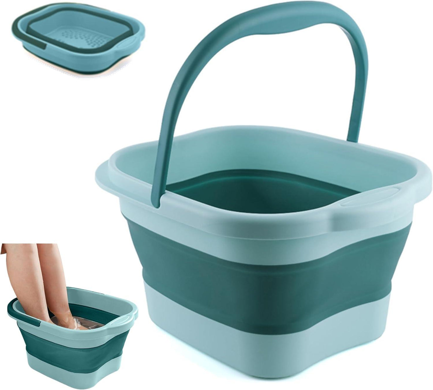 Collapsible Foot Soaking Tub with Massager for Circulation