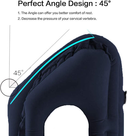 Inflatable Travel Pillow For Neck Support On The Go