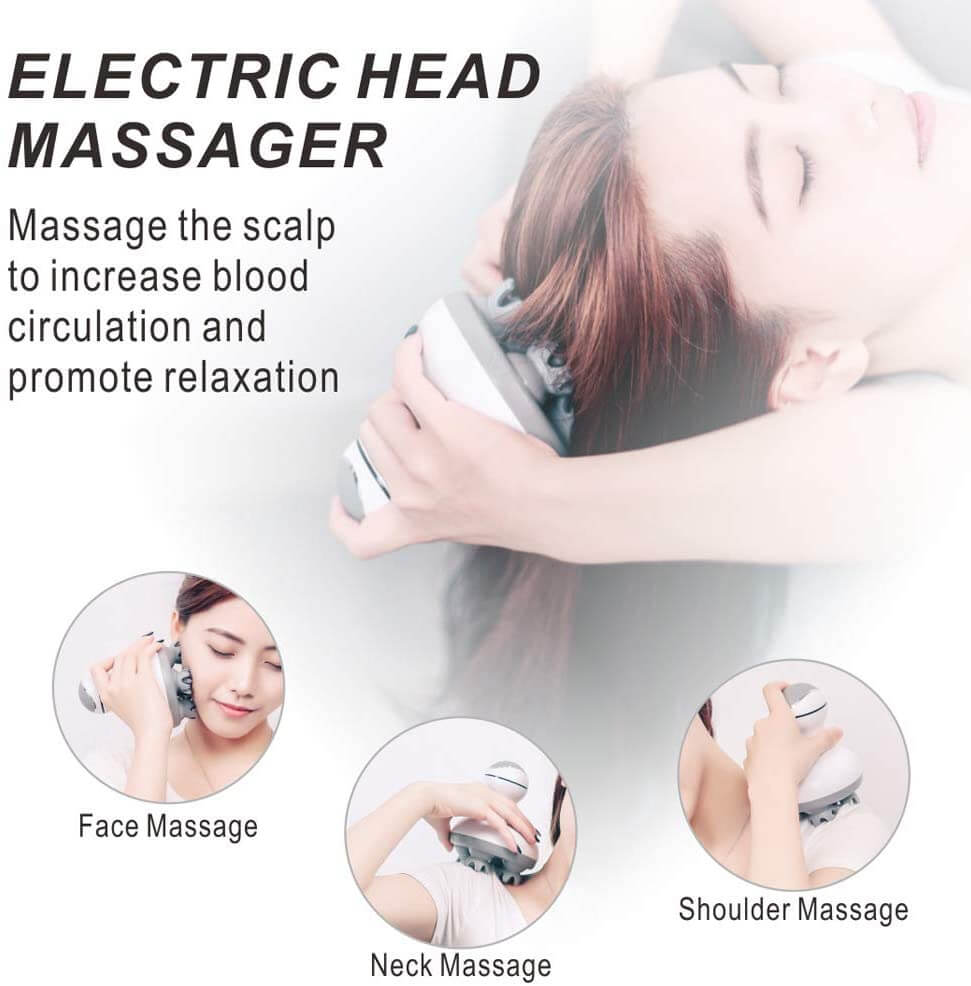 Electric Scalp Massager For Hair Growth And Relaxation