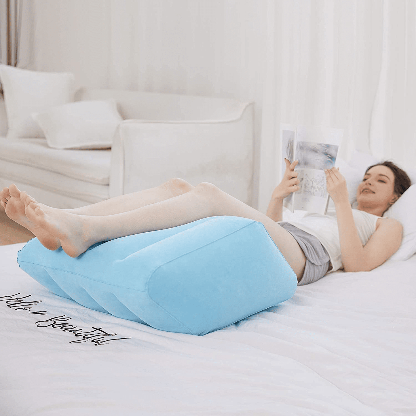 Comfort Elevation Pillow for Leg Support and Recovery