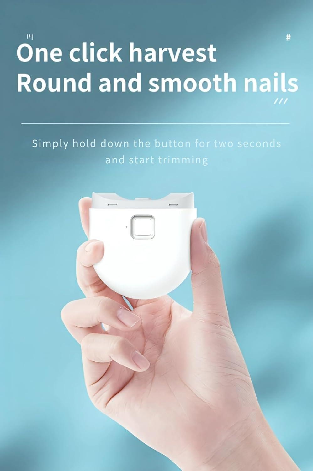 Automatic Nail Trimmer: Safe, Rechargeable, 2-Speed for All Ages