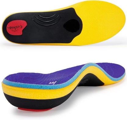 Heavy Duty Orthotic Insoles for Pain Relief and High Arch Support - Ideal for Flat Feet